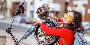 Robot delivering customer delight